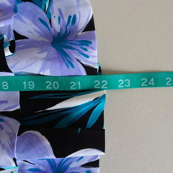 ☆☆SOLD☆☆ Trim Shaper Tropical Print Tankini Top - Picture 6 of 8